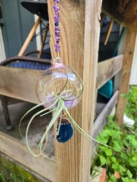 Image 5 of Electroformed Geode suncatcher airplant holder 02