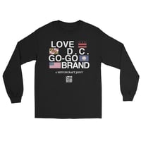 Image 1 of LOVEDCGOGO "A MITCHCRAFT JOINT" Dark Men’s Long Sleeve Shirt (see color options)