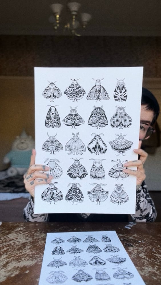 Image of MOTH CHART A3