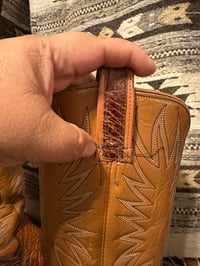 Image 18 of Vintage Pre-Ban Dan Post Sea Turtle Cowboy Boots – Size 9B