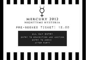 Image of MERCURY 2012 Pre-book E-Ticket FULL DAY