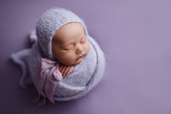 Image of Lavender Fuzzy Bonnet
