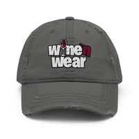 Image 1 of Distressed Dad Hat wine'n wear hat 