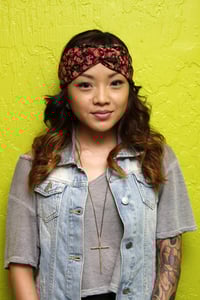 Image of Floral Print Turban Headband