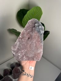 Image 2 of XL SELF STANDING COTTON CANDY APOPHYLITE CUT BASES -INDIA-