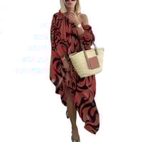Image 1 of Women's Off Shoulder Pua'a Print Dress