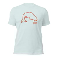 Image 4 of Goose Creek Co Trout Outline Rainbow Unisex t-shirt