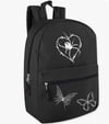 Spider with Barbwire Heart Backpack 
