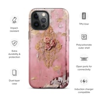 Image 15 of Pastel Pink Tattered Texture Rose Gold Goth Lolita Kawaii Inspired Tough Case for iPhone®