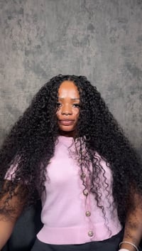 Image 5 of 18 Inches Burmese Curly Boho 100% Human Hair