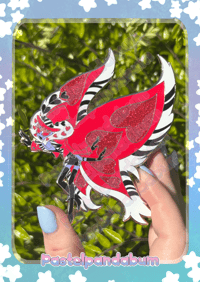Image 2 of Hazbin Hotel - Valentino wings Enamel Pin badge