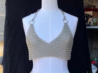 Image 1 of Stainless steel chainmail bra top