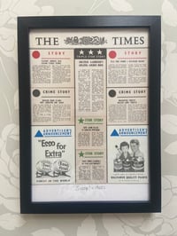 Image 2 of Scoop!  c1960s, The Times newspaper framed artwork