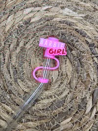 Image 2 of Pink Straw Topper