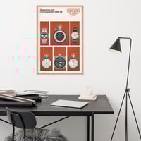 Image 4 of Heuer 1968/69 catalog framed poster