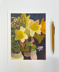 Daffodils, Thyme, and Violet - Archival Print