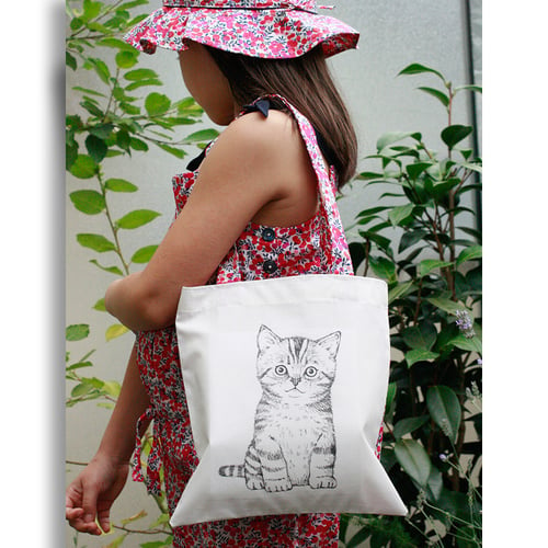 Image of Sac en coton enfant Chaton