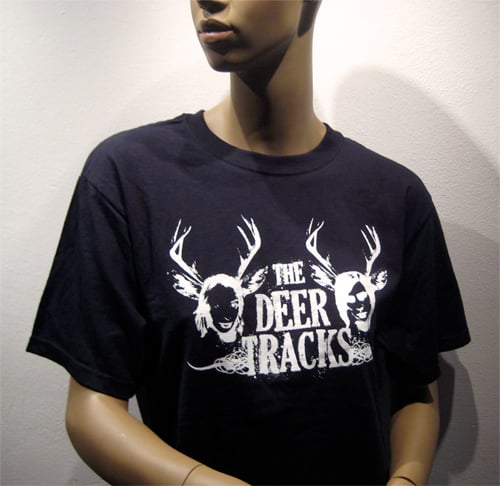Image of The Deer Tracks (Black T-shirt)