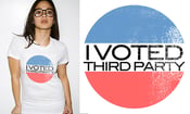 Image of "I Voted Third Party" Fitted Girls Tee w/ FREE CD