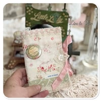 Image 1 of Shabby Chic tattered  Sewing Book/Needle book with lace samples