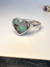 Image 5 of Boulder Opal heart ring | size 6