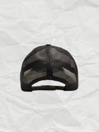 Image 3 of “OLDMANTAN” SNAPBACK [BLACK] (w/ glow in the dark logo thread)