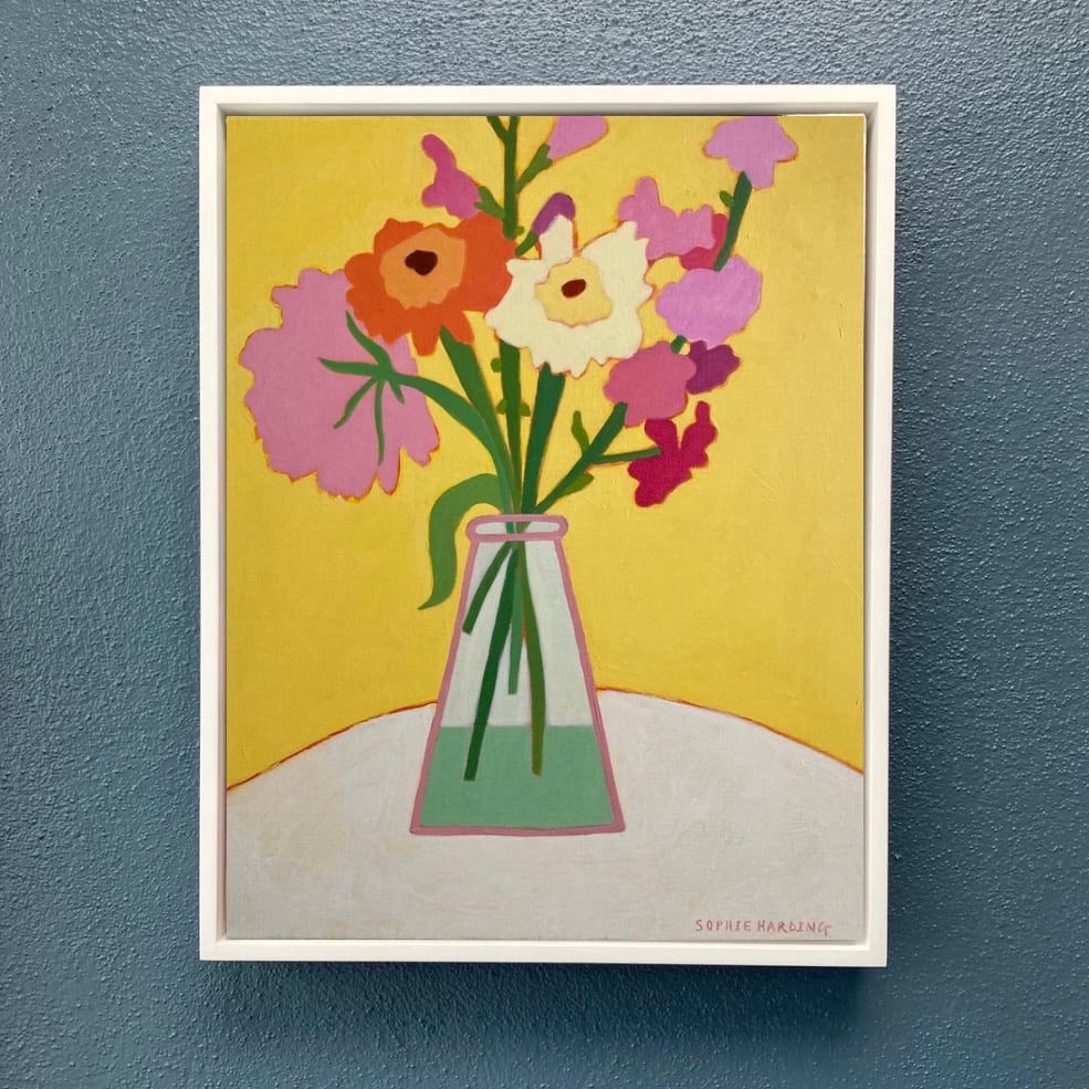 Image of Joyful Blooms on Yellow