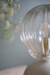 Image 7 of Lampe Ceramique  & verre strié