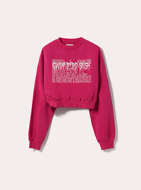 Gwap Sesh Crop Crewneck ( hot pink)