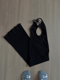 black fitted date dress (sz med)