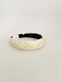 Image 1 of Juliette Satin Hairband / Ecru