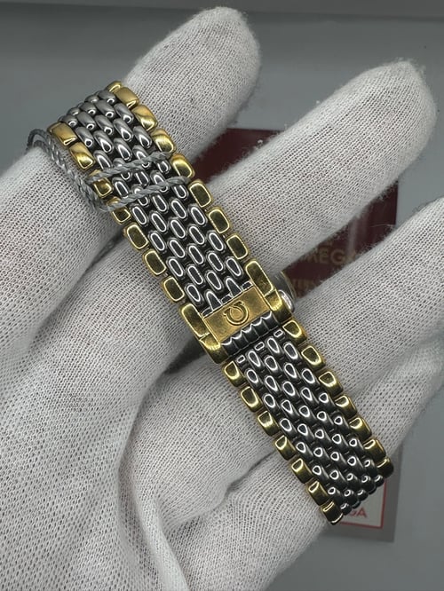 Image of Vintage Omega Deville Two Tone Roman Numeral White Dial (1991)