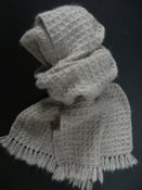 Image of Kit 2 bufandas de angora alpaca lana para telares Louet de sobremesa (4 y 8 lizos)