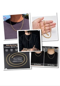 Gold-Tone Sterling Silver Rope Chain 