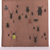 Image of Brown with Beetles 21 x 21