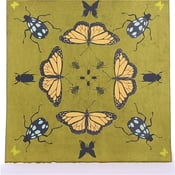 Image of Olive Kaleidoscope with Butterflies 21 x 21