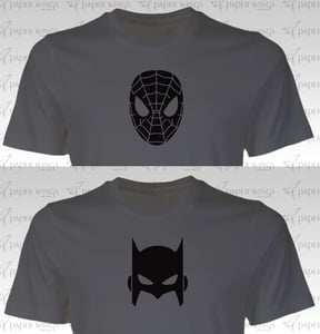 Image of Spiderman Mask or Batman Mask Tee (Pick one!)