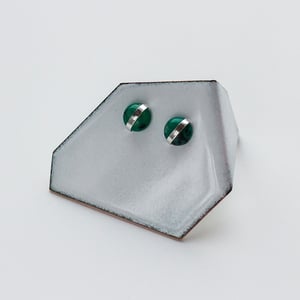 Image of Better Late Than Never Jasper Cabochon Studs
