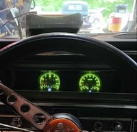 Image 1 of 1965 Impala 3-3/8 dual gauge instrument cluster panel mount