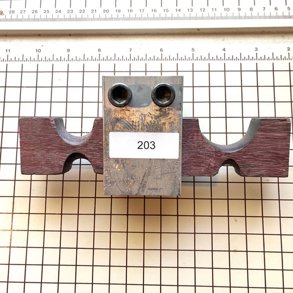 Image of Used Large Anticlastic Block and Holder Set (item 203)