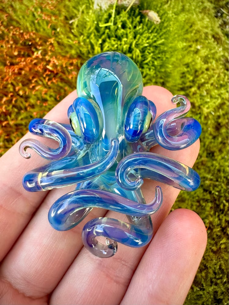 Image of Neptune & NS yellow octopus pendant 