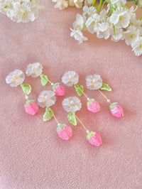 Image 2 of Strawberry Blossom Earrings