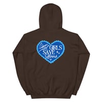 Image 8 of HOT GIRLS HAVE HEART HOODIE - BLUE
