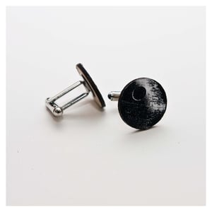 Image of Handmade Star Wars "Death Star" Cuff-links. 