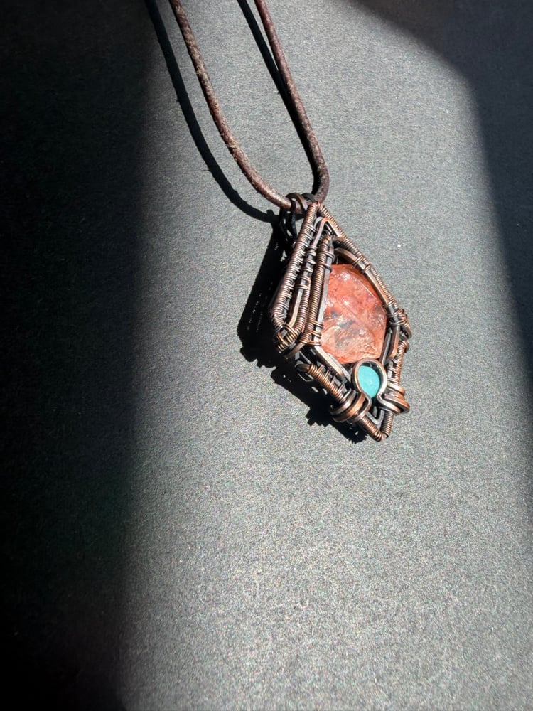 Image of Fire Quartz with Amazonite