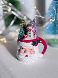 Image 1 of Tiny Santa Mug Winter Scene 2 