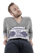 Image of Ghettoblaster Cherry Pit Pillow