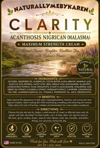 Image 3 of  “CLARITY” ACANTHOSIS NIGRICAN (MALASMA) CREAM  