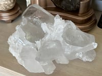 Image 24 of Large Clear Quartz Points Cluster Statement Piece #2260
