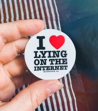 Image 2 of I ❤️ LYING Sticker